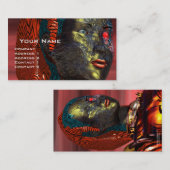 アレスCYBORG、赤黄 名刺 (正面/裏面)