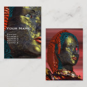 アレスCYBORG、赤黄 名刺 (正面/裏面)