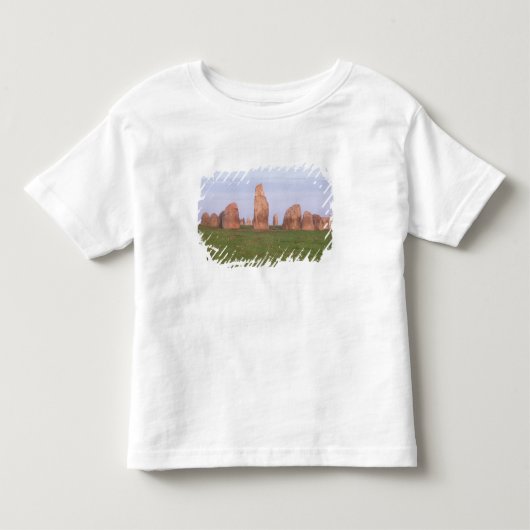 アレスStenarの「船の設定」の石の円 トドラーTシャツ (正面)