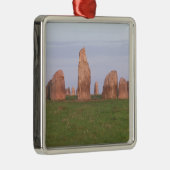 アレスStenarの「船の設定」の石の円 メタルオーナメント (右)