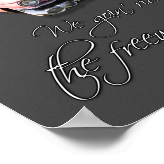 アレタピンクキャディラックへの献上品 ポスター (角)