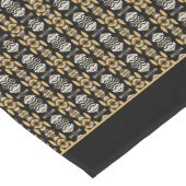 アレタ（黒トリム付き）  ロングテーブルランナー (コーナー)