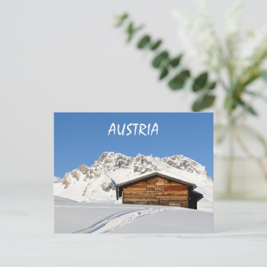 アレッカム・アールバーグのアルプスのオーストリア冬 ポストカード (スタンド正面)