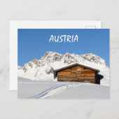 アレッカム・アールバーグのアルプスのオーストリア冬 ポストカード (正面/裏面)