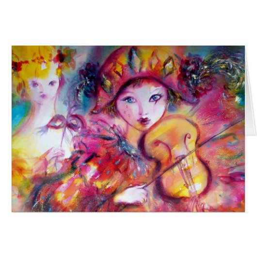 アレッキーノ遊のバイオリンとコロンビナ (正面横)