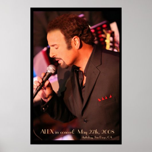 アレックスのコンサート！ポスター – カスタマイズ ポスター (正面)
