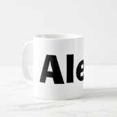 アレックスのマグ コーヒーマグカップ (正面左)