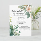 アレックスの花いっぱいの10歳の誕生日 招待状 (スタンド正面)