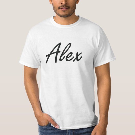 アレックスの芸術的な一流のデザイン Tシャツ (正面)