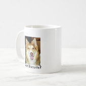 アレックスはビスケットを得ましたか。 コーヒーマグカップ (正面左)