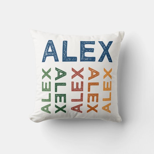 アレックスカラフルかわいい クッション (正面)