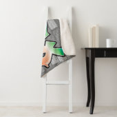 アレックスユアネームグラフィティブリックウォ絵を描ール(ばちゃばちゃ)跳ねる シェルパブランケット (インサイチュ)