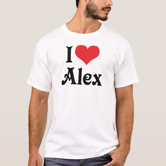 アレックス大好き Tシャツ (正面)