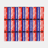 アレックス・ムーニー・ウェストバージニア議会 フリースブランケット (正面(横))