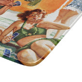 アレックス・ロスのビーチでのカードゲーム カッティングボード (角)