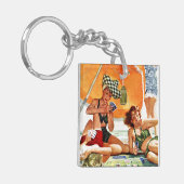 アレックス・ロスのビーチでのカードゲーム キーホルダー (正面左)