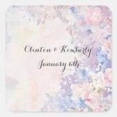 アレッサンドラのカスタマイズ可能なステッカーとラベル スクエアシール (正面)