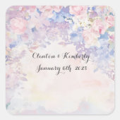 アレッサンドラ カスタマイズ アドレス ラベルまたは返品ラベル スクエアシール (正面)