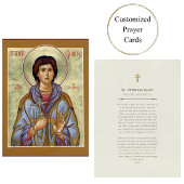 アレット正統キリスト教祈りの言葉カードの聖ペテロ プレイスカード