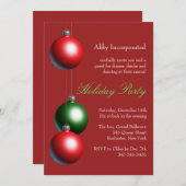 アレッドオーナメントホリデーパーティー招待状 招待状 (正面/裏面)