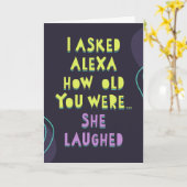 アレッ頼サの年齢は…彼女は笑った カード (黄色い花)