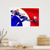 アレツレブレウスフットボールボフランスのレーギフト ポスター (キッチン)