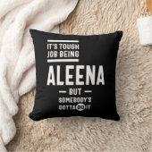 アレナパーソナライズされた名誕生日 クッション (ブランケット)