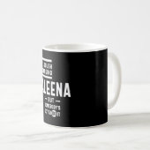 アレナパーソナライズされた名誕生日 コーヒーマグカップ (正面右)