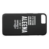 アレナパーソナライズされた名誕生日 Case-Mate iPhoneケース (裏面(横))