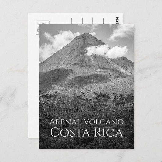 アレナルボルケーノコスタリカ有名なランドマークハガキ ポストカード (正面/裏面)