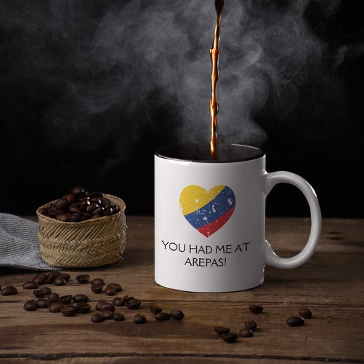 アレパおもしろい引用文コロンビア食品 ツートーンマグカップ