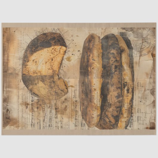 アレパブレッドエフェメラコラージュアート 薄葉紙 (正面)