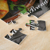 アレパブレッド祈りの言葉語パーソナライズされた ジグソーパズル (側面)