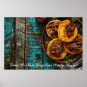 アレパブレッド祈りの言葉語パーソナライズされた ポスター (正面)