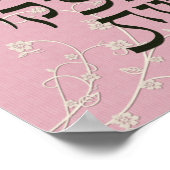 アレフベットプリント ポスター (角)