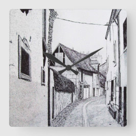 アレフランスのースケッチ時計 スクエア壁時計