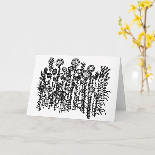 アレフ・ベートのユダヤ教のグリーティングカード カード (黄色い花)