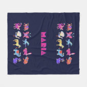 アレブリエパーソナライズされた毛布メキシコの芸術動物 フリースブランケット (正面(横))