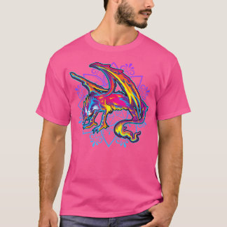 アレブリジェスメキシカノスドラゴンウルフメキシコフォークアートA Tシャツ