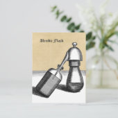 アレムビックフラスコ中世の錬金研究所 ポストカード (スタンド正面)