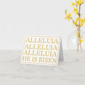 アレリア・カトリック復活祭の挨拶 カード (黄色い花)