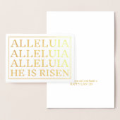 アレリア・カトリック復活祭の挨拶 箔カード (ディスプレー)