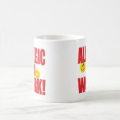 アレルギーの仕事の生命 コーヒーマグカップ (中央)