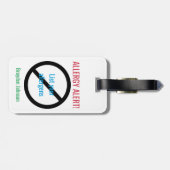 アレルギーの医学警報によってカスタマイズ食物アレルギー ラゲッジタグ (裏面横)