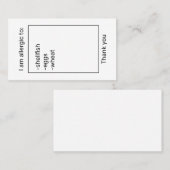 アレルギーカード 名刺 (正面/裏面)