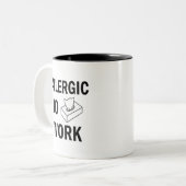 アレルギーコーヒー・マグを働かせるため ツートーンマグカップ (正面左)