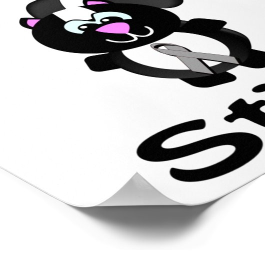 アレルギースタインスクンク認識度デザイン ポスター (角)