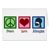 アレルギードクターピースラブアレルギストホリデーカード (正面横)