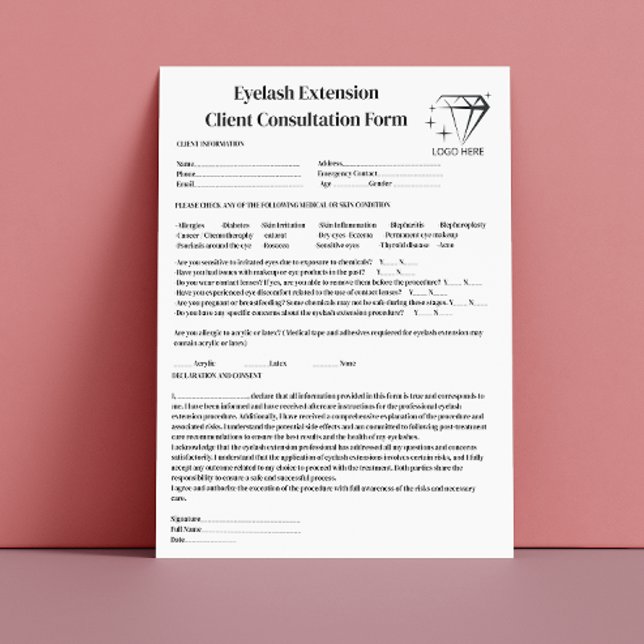 アレルギーパッチ試験黒書道まつはっきりしたげ レターヘッド (Allergy Patch Test Black Calligraphy Bold Eyelash Letterhead)