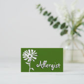 アレルギー性花の斜角 名刺 (スタンド正面)